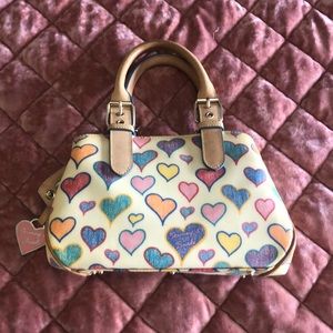 Dooney and Bourke leather heart purse